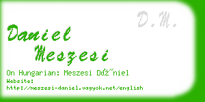 daniel meszesi business card